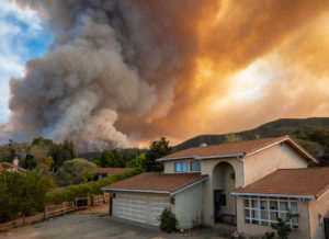 Smoke from the 2020 "River Fire" fills the sky in Monterey County, Calif.